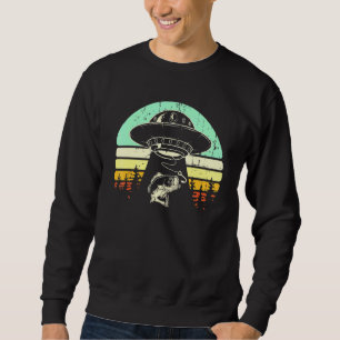 Bass Fish Alien Abduction Fishing Ufo Spaceship Fi Sweatshirt