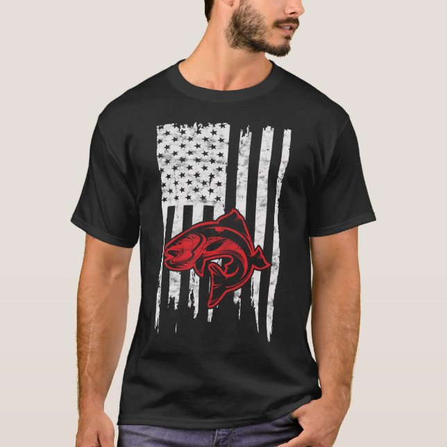 Bass Fish Flag T-Shirt (Front)