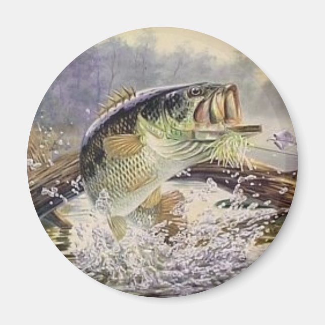 bass fish magnet (Front)