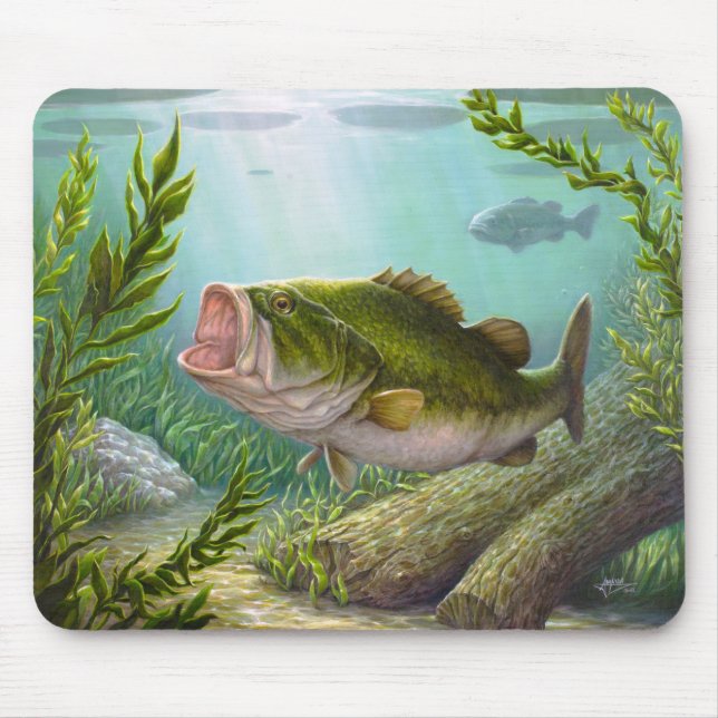 Bass Fish Mouse Pad (Front)