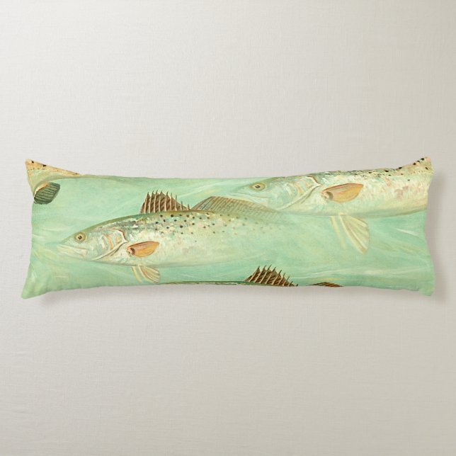 Bass Fish Pattern  Body Cushion (Front)