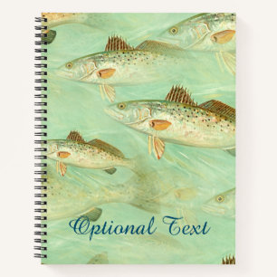 Bass Fish Pattern Notebook