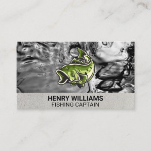 Bass Fish Water Business Card
