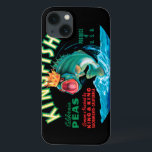 Bass Fish Wearing a Crown on a Black Background iPhone 13 Case<br><div class="desc">This vintage crate label of a bass fish wearing a crown on a black background will please any vintage art lover. It is an advertisement for KingFish Peas. The colours are very vivid and sharp. Choose this artprint on your product today.</div>