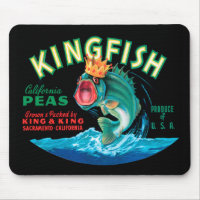 Bass Fish Wearing a Crown on a Black Background
