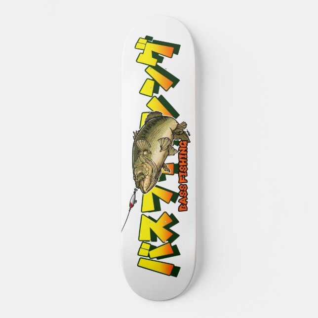 BASS FISHING B SKATEBOARD (Front)