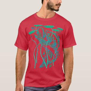 Bass Fishing Bass Rising Lilly Pad Largemouth Bass T-Shirt