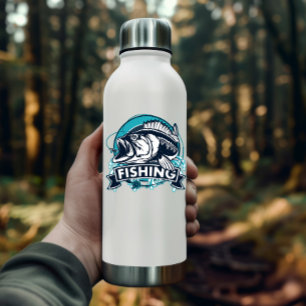 Bass Fishing Blue Sticker   Die-Cut Sticker