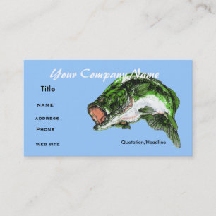 Bass fishing ,Business card