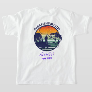 Bass Fishing Club Retro Sunset T-Shirt