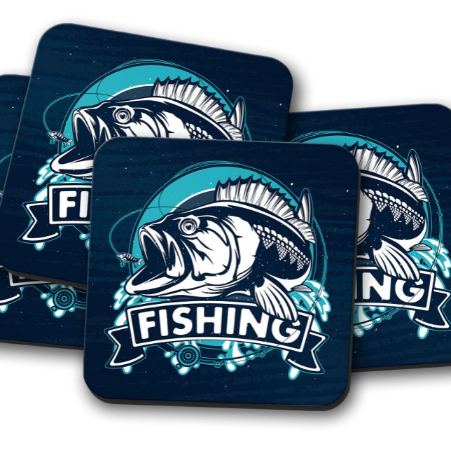 Bass Fishing Coaster | Fish Coaster Set (Creator Uploaded)