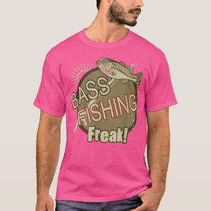 Bass Fishing Freak Fun Fish Gift Summer Graphic Ar T-Shirt