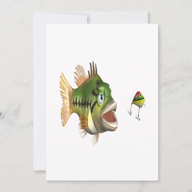Bass Fishing Invitation (Front)