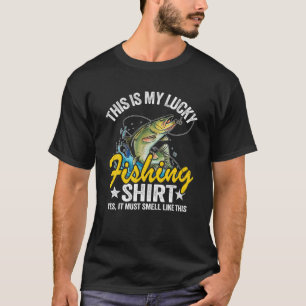 Bass Fishing Jokes Humour Fisherman This Is My Luc T-Shirt