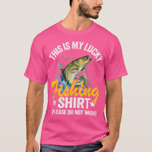 Bass Fishing Jokes Humour Fisherman This Is My Luc T-Shirt