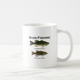 Bass Fishing Logo (largemouth - smallmouth) Coffee Mug