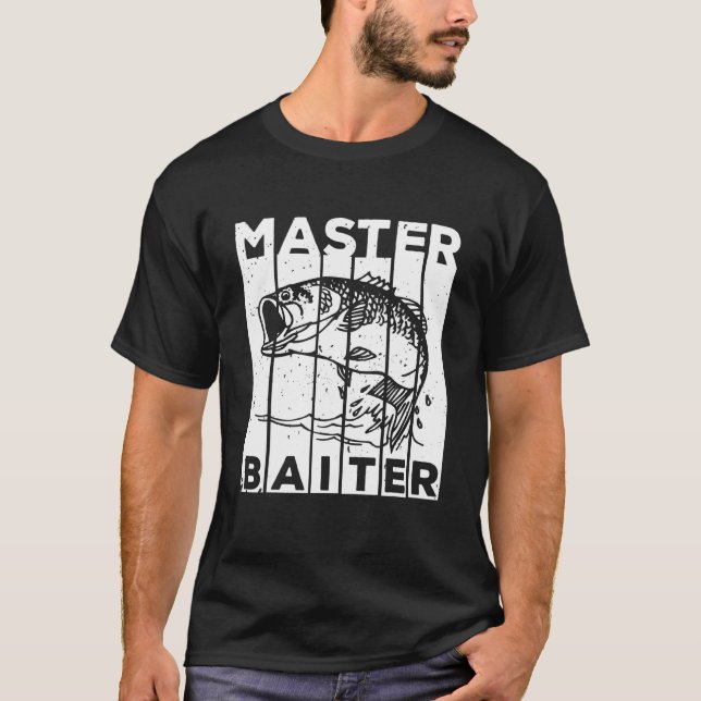 Bass Fishing  Master Baiter T-Shirt (Front)