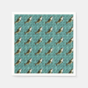 Bass Fishing Napkin