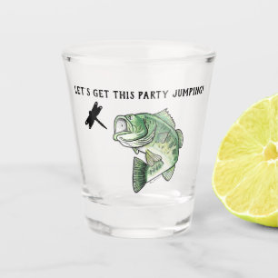 Bass Fishing Shot Glass