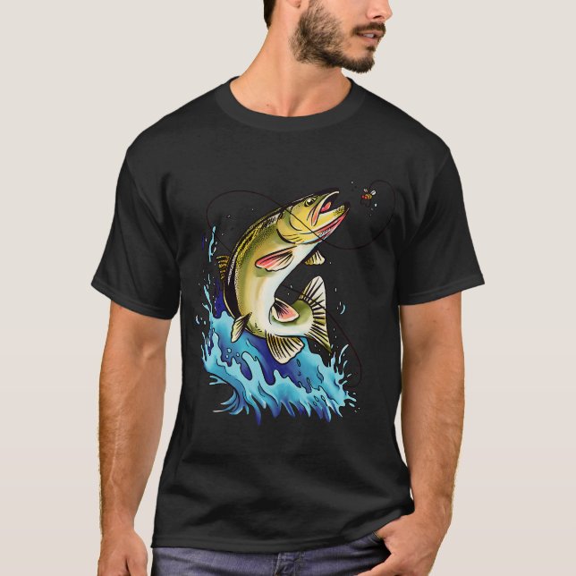 Bass fishing T-Shirt (Front)