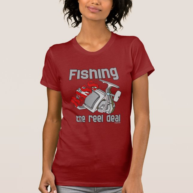 Bass Fishing The Reel Deal T-Shirt (Front)