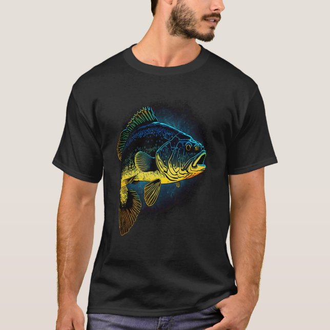 Bass Fishing Tournament Black Bass Fish Catcher T-Shirt (Front)
