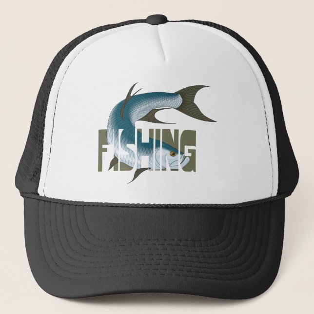 Bass Fishing Trucker Hat (Front)