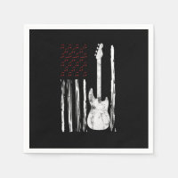 Bass Flag USA Guitar America Guitarist Music Lover