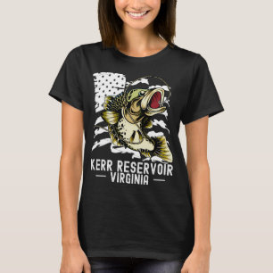 Bass Game Fishing Sports Fisherman Kerr Reservoir T-Shirt
