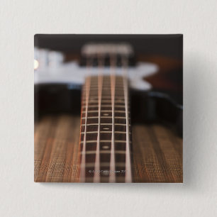Bass Guitar 2 15 Cm Square Badge