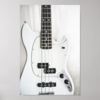 Bass Guitar - Black & White