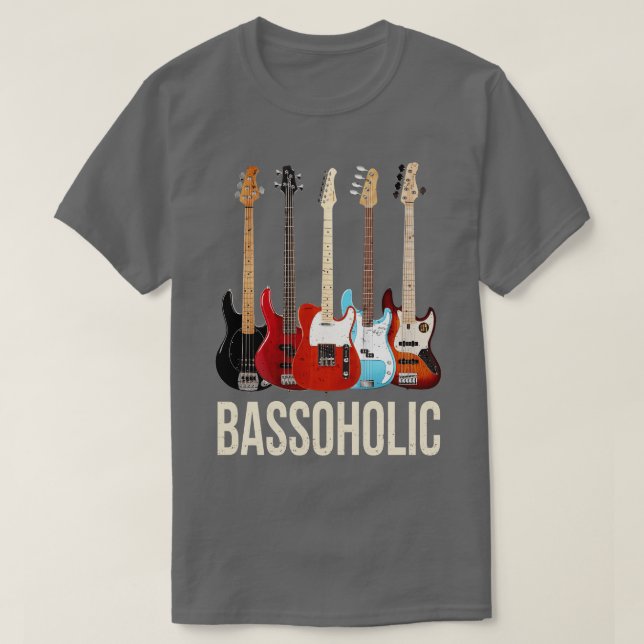 Bass Guitar  Collector Bass Guitar Player Bassist  T-Shirt (Design Front)