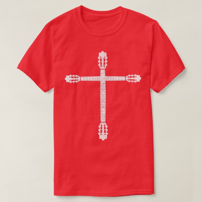 Bass Guitar Cross  Christian Bass Player Bassist G T-Shirt (Design Front)