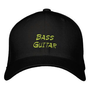 Bass Guitar Custom Embroidered Hat