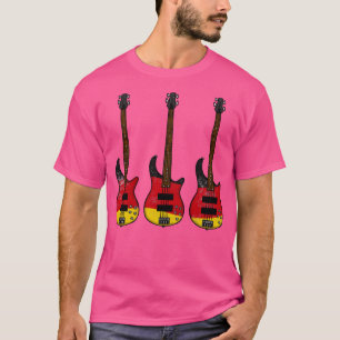 Bass Guitar German Flag Bassist Musician Germany T-Shirt