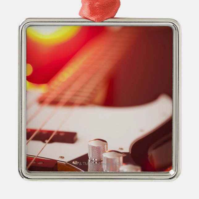 Bass Guitar Metal Tree Decoration (Front)