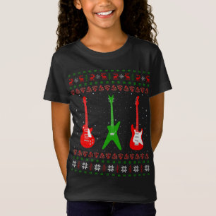 Bass Guitar Music Player Xmas Gift Ugly Guitar Chr T-Shirt