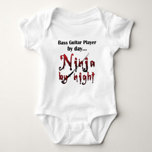 Bass Guitar Ninja Baby Bodysuit