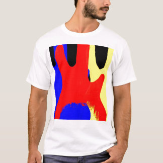 Bass Guitar Painting Abstract Bright Colours T-Shirt