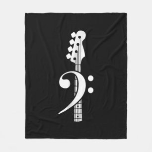 Bass Guitar Player- Bass Guitar Musician Fleece Blanket