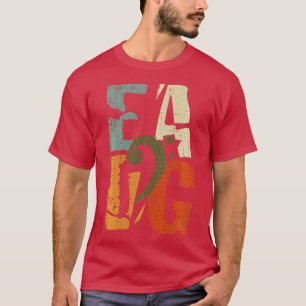Bass Guitar Player EADG Bass Clef for Bassist Long T-Shirt