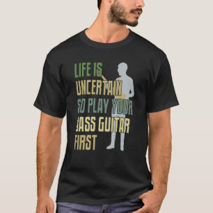 Bass Guitar Player Retro Style T-Shirt