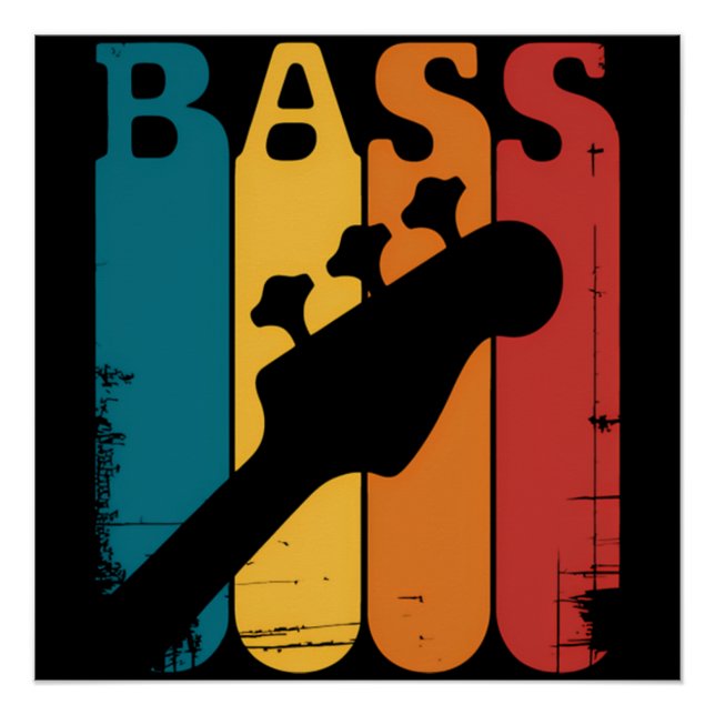 Bass Guitar Poster (Front)