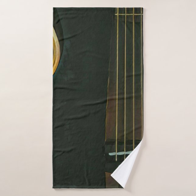 Bass guitarist gift bath towel set (Bath Towel)