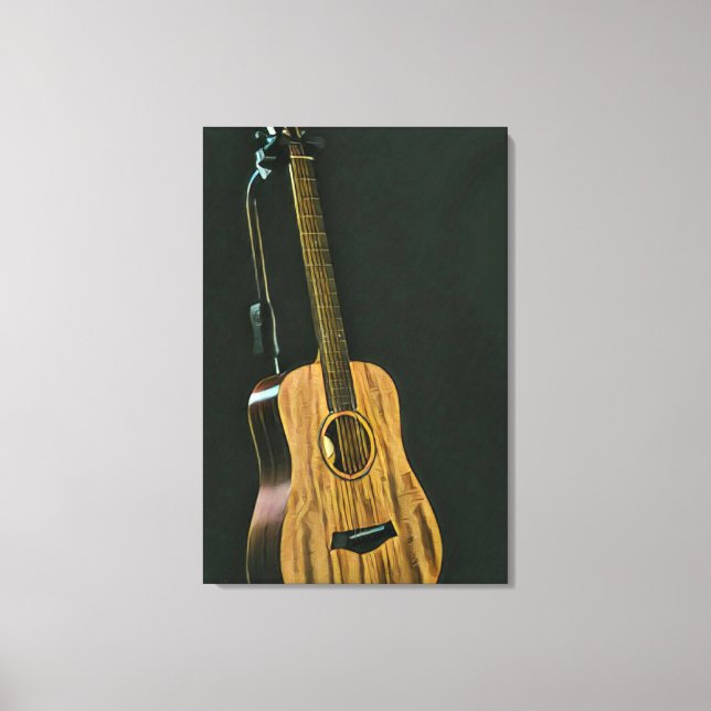 Bass guitarist gift canvas print (Front)