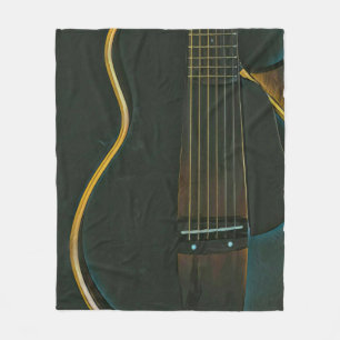 Bass guitarist gift fleece blanket