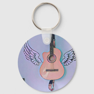 Bass guitarist gift key ring