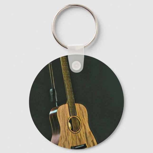 Bass guitarist gift key ring (Front)