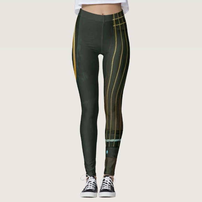 Bass guitarist gift leggings (Front)