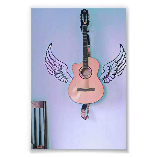 Bass guitarist gift photo print (Front)